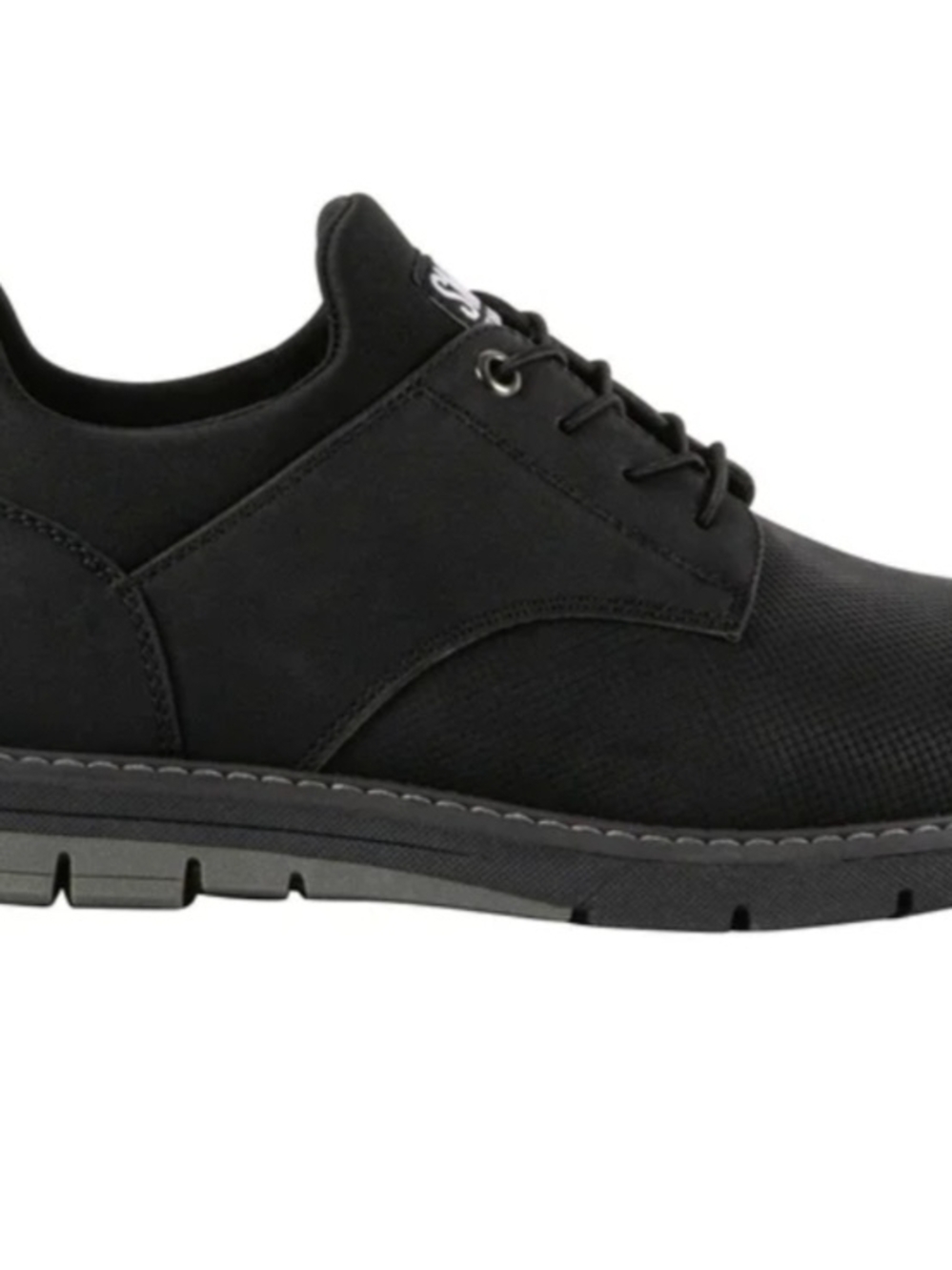 Men's Black Casual Lace-Up Shoe